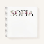 Carnet Nom Sofia.Mon nom est Sofia. (Devant)