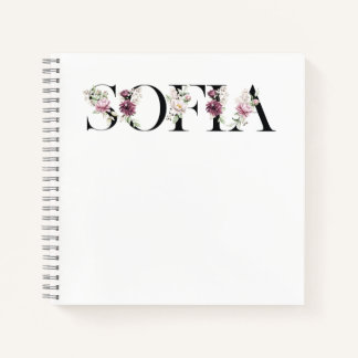 Carnet Nom Sofia.Mon nom est Sofia.