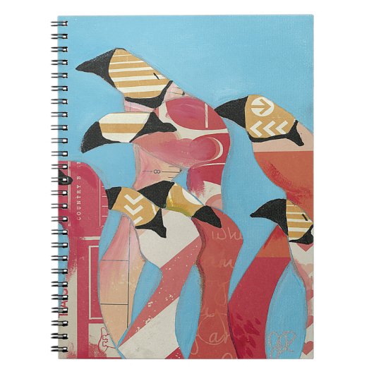 Carnet Nombre de Flamants roses (Devant)