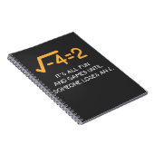 Carnet Nombre imaginaire Mathématicien Funny Math Nerd (Côté Droit)