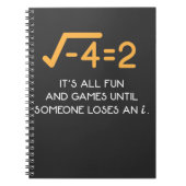 Carnet Nombre imaginaire Mathématicien Funny Math Nerd (Devant)