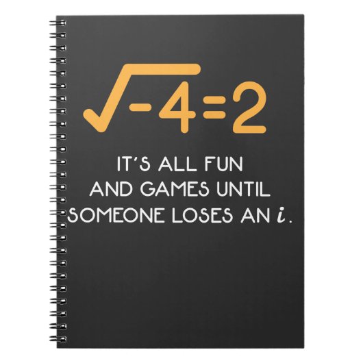 Carnet Nombre imaginaire Mathématicien Funny Math Nerd (Devant)