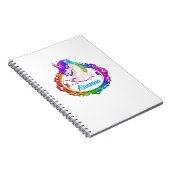 Carnet nommé fait sur commande d'arc-en-ciel de (Côté Droit)