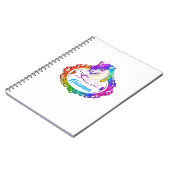 Carnet nommé fait sur commande d'arc-en-ciel de (Côté gauche)