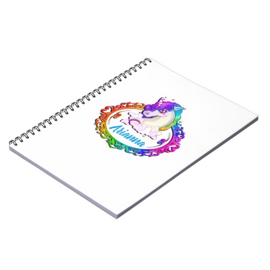 Carnet nommé fait sur commande d'arc-en-ciel de (Côté gauche)