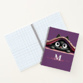 Carnet Nomogramme de script de chaton Peek-a-Boo (Intérieur)