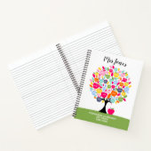 Carnet noms de classe professeur arc en ciel merci pommie (Intérieur)