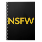 Carnet Non adapté au travail (NSFW) (Devant)
