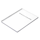 Carnet Non mon cirque. Non mon singe (Côté gauche)