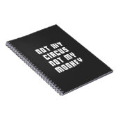 Carnet Non mon cirque non mon singe (Côté Droit)