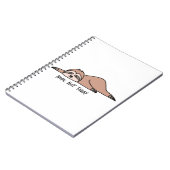 Carnet Non. Pas aujourd'hui, paresseux (Côté gauche)