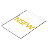 Carnet Non sécuritaire pour le travail (NSFW) (Côté gauche)