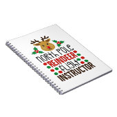 Carnet North Pole Reindeer Flight Instructor Christmas  (Côté Droit)