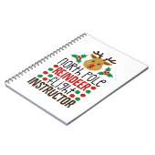 Carnet North Pole Reindeer Flight Instructor Christmas  (Côté gauche)