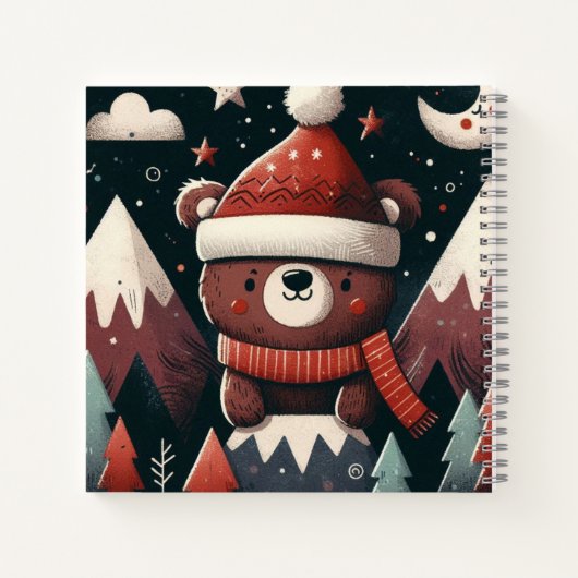 Carnet North Woods Noel - Père Noël Bear’s Tree Stroll (Dos)