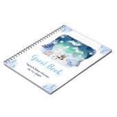 Carnet Northern Lights Animals Baby Shower Guest Book (Côté gauche)