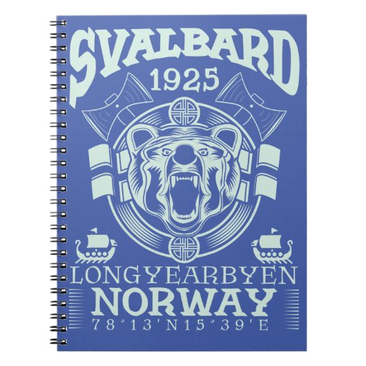 CARNET NORVÈGE SVALBARD LONGYEARBYEN - OURS POLAIRE (Devant)