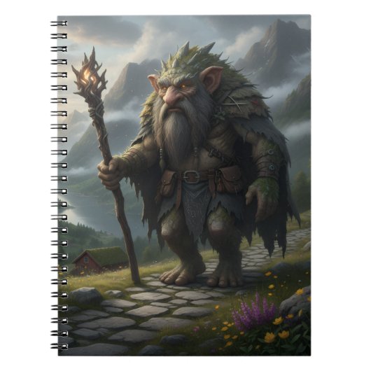 Carnet Norwegian Mountain Troll-Folklore Art (Devant)