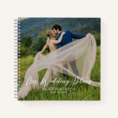 Carnet Nos plans de mariage Photo personnalisée, Mariée,  (Devant)