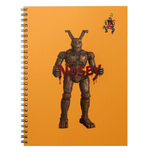 Carnet Nosey The Robot Spiral Photo (Devant)