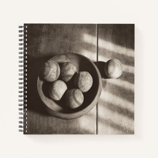 Carnet Nostalgie du baseball - Baseballs (Devant)