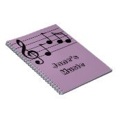 Carnet Notation musicale clé tréble et personnel (Côté Droit)