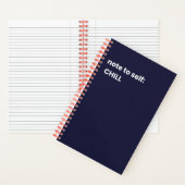 Carnet Note à moi : CHILL (À l'intérieur)