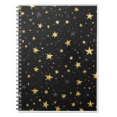 Carnet note à motif étoile (Devant)