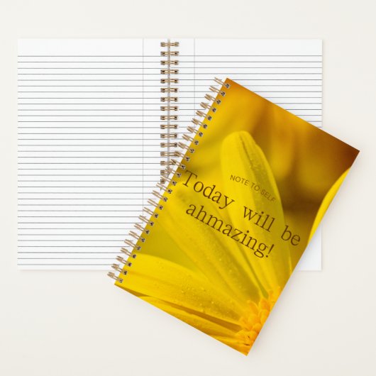 Carnet Note à soi...Aujourd'hui sera stupéfiant! (À l'intérieur)