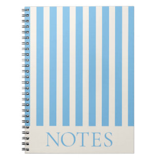 Carnet Note Bandes Bleues