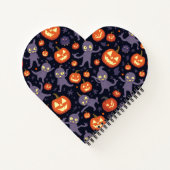 Carnet Note cardiaque Motif d'Halloween (Dos)
