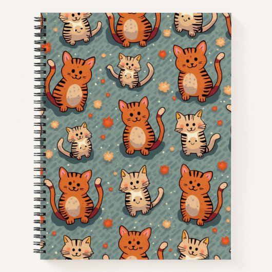 Carnet note de chat mignon (Devant)