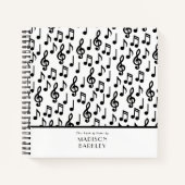 Carnet Note de l'enseignant de musique (Devant)