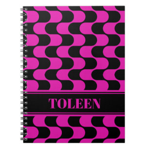 Carnet Note de Motif coloré personnalisée