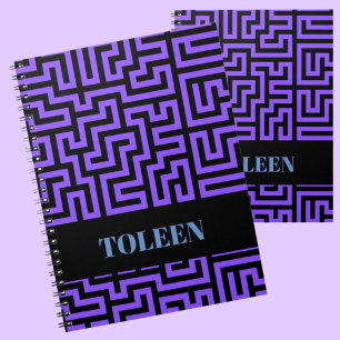 Carnet Note de Motif coloré personnalisée