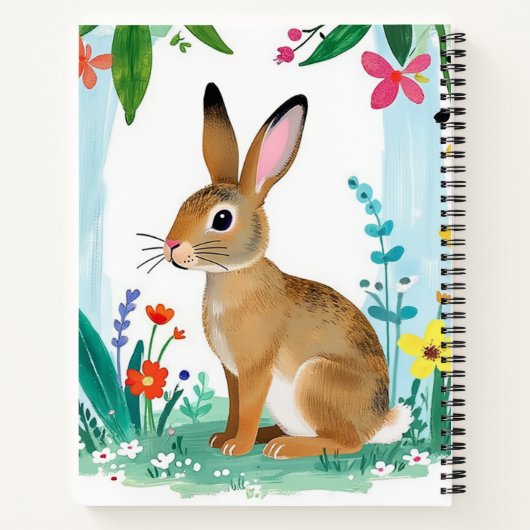 Carnet Note de printemps du lapin (Dos)