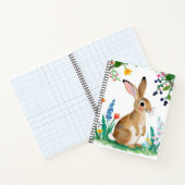 Carnet Note de printemps lapin (Intérieur)
