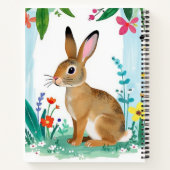 Carnet Note de printemps lapin (Dos)