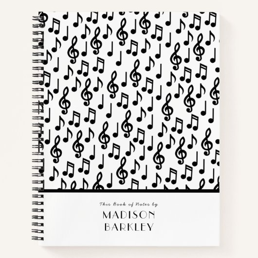 Carnet Note de professeur de musique (Devant)