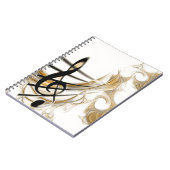 Carnet Note musicale élégante (Côté gauche)