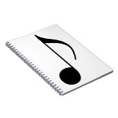 Carnet note musicale noire (Côté Droit)