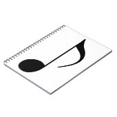 Carnet note musicale noire (Côté gauche)