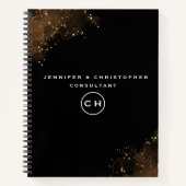 Carnet Notebo noir et blanc professionnel Notebo initial (Devant)