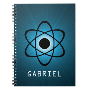 Carnet Notebook atomique Nerdy, bleu
