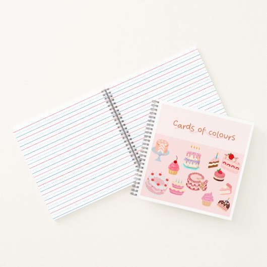 Carnet Notebook cake design (Intérieur)