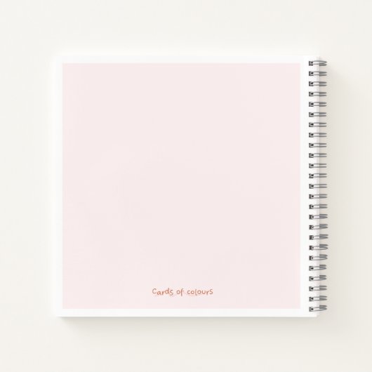 Carnet Notebook cake design (Dos)