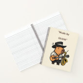 Carnet  Notebook – Capybara Music Notes (Intérieur)