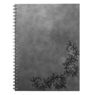 Carnet Notebook Chic Minimaliste Gris foncé et Accent Noi
