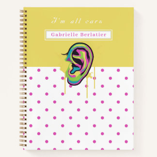 Carnet Notebook  Colorful Ear Illustration 