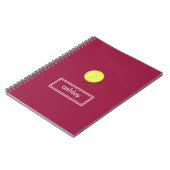 Carnet Notebook De Tennis (Bourgogne) (Côté gauche)